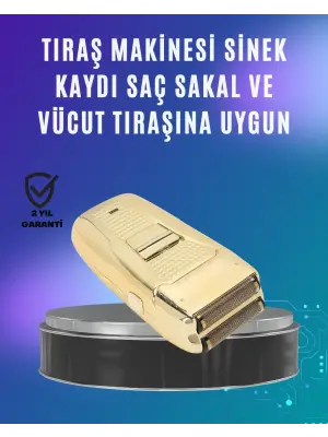 Güçlü Motorlu Kablolu Sakal Ve Bıyık Tıraş Makinesi Çelik Bıçaklı