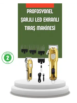 Güçlü Motorlu Lcd Ekranlı Şarjlı Tıraş Ve Şekillendirme Makinesi