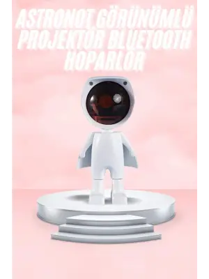 Gün Batımı Lambası Işık Arka Plan Projektör Sevimli Astronot Enerji Tasarruflu