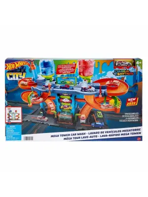 Omarı Mega Araba Yıkama Kulesi - Çocuklar İçin Eğlenceli Oyun Seti