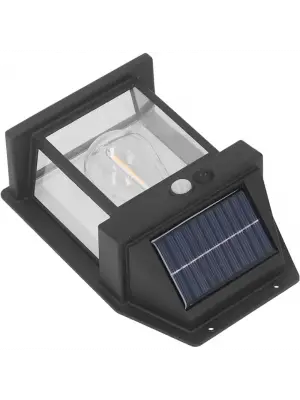 Güneş Enerjili Bahçe Aydınlatması Aplik Dekor Solar Ve Sensörlü Bahçe Balkon Ve Garaj Lambası