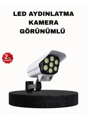 Güneş Enerjili Güvenlik Işığı Dış Mekan 5 Eksen Ayarlı Ve Pır Hareket Sensörlü