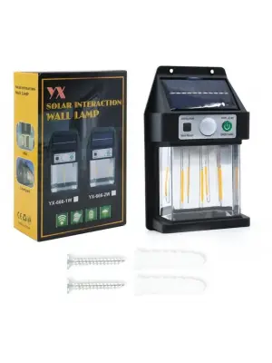 Güneş Enerjili Hareket Sensörlü Duvar Lambası