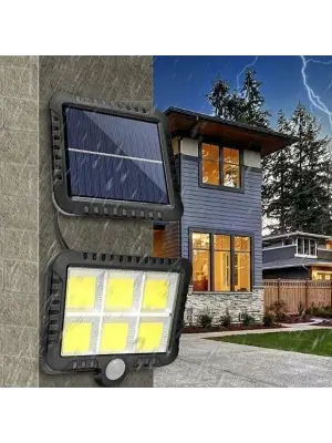 Güneş Enerjisi Panelli 6 Led Bahçe Aydınlatma
