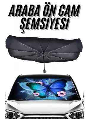 Güneş Önleyici Katlanabilir Oto Araba Güneşlik Şemsiye Tip Ön Cam