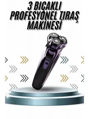 Günlük Kullanıma Uygun Profesyonel Tıraş Makinesi Döner Başlıklı