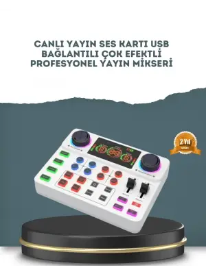 Gürültü Engelleme Özellikli Canlı Yayın Ses Kartı