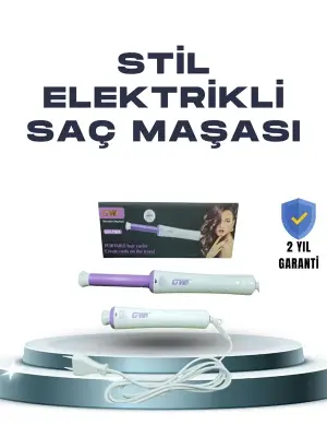 Gw 32mm Döner Başlıklı Saç Kıvırma Makinesi – Her An Her Yerde Profesyonel Şekillendirme