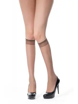 Omarı İnce Dizaltı Çorap Seti - 6 Adet 20 denye 86 Vizon