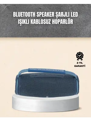 Hafif Ve Dayanıklı Renkli Işıklı Taşınabilir Müzik Hoparlörü