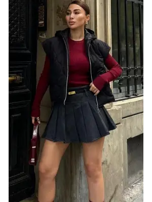 Omarı Rahat ve Şık Kapitone Şişme Yelek