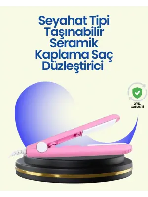 Hafif Ve Taşınabilir Seramik Kısa Saç Maşası – Seyahate Uygun Ergonomik Ve Güvenli Tasarım