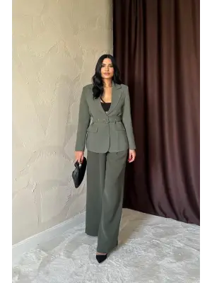 Omarı Haki Cep Kapaklı Ceket