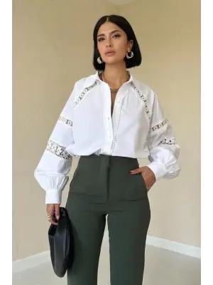 Omarı Haki Dar Paça Pantolon