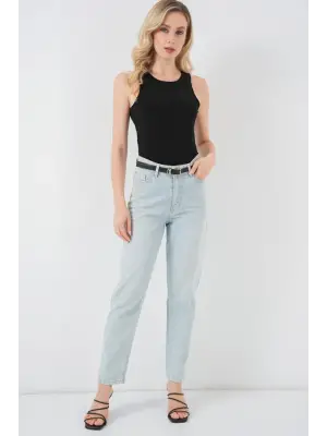 Siyah Halter Yaka Çıtçıtlı Body Kadın Giyim