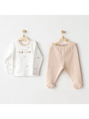 Happy Animals 2li Zıbın Set Beige