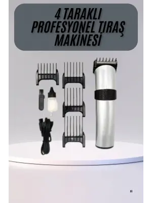 Hassas Ciltlere Özel Saç Sakal Ve Vücut Kuaför Tipi Şarjlı Tıraş Makinesi