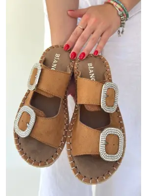 Hertas Vizon Nubuk Tokalı Terlik