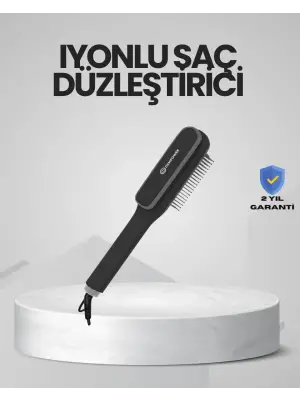 Hızlı Isınan İyonlu Saç Düzleştirici Tarak Pratik Kullanım