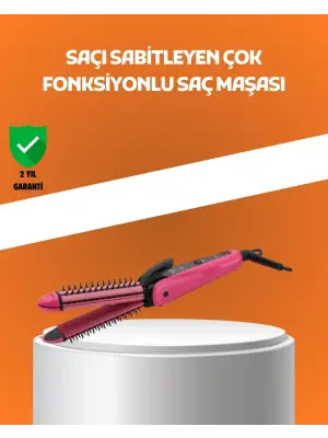 Hızlı Isınan Saç Maşası Ve Düzleştirici | Çift Fonksiyonlu