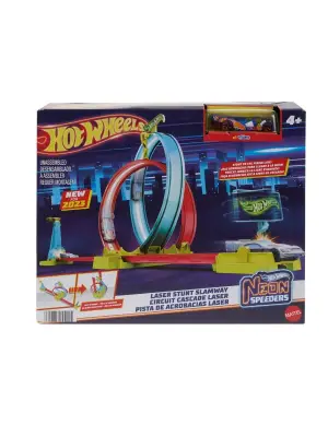 HPC05 Hot Wheels Neon Yarışlar Çifte Çemberde Yarış Seti