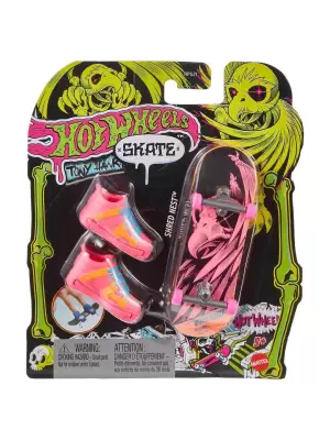 HPG21 Hot Wheels Skate Neon Temalı Parmak Kaykay ve Ayakkabı Paketleri