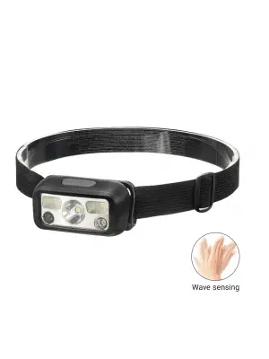 Hs-43 Sensörlü Şarjlı Type-c Çok Amaçlı Kırmızı Işıklı Kafa Lambası