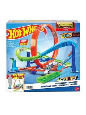 HTK16 Hot Wheels Bumerang Çemberli Yarış Pisti