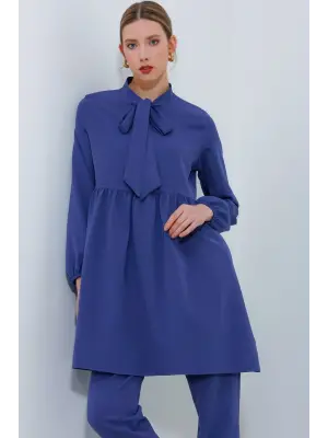 İndigo Örme Pantolon Tunik Alt Üst Takım 6654