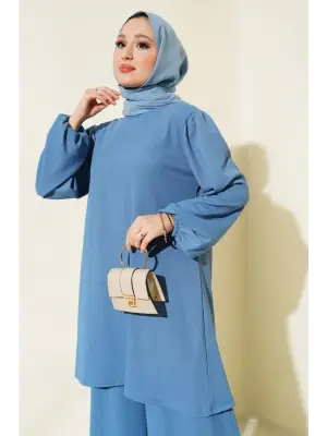 İndigo Tunik Pantolon Alt Üst Takım 6663