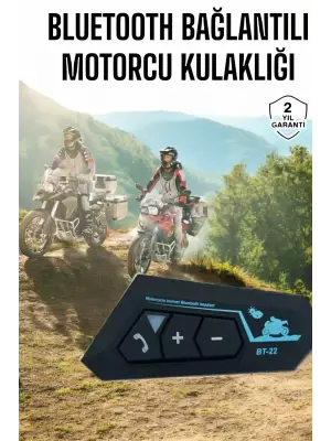 İnterkom Intercom Kask Kulaklık Bt22 Bluetooth Motosiklet Kulaklık 5.0 Bluetooth