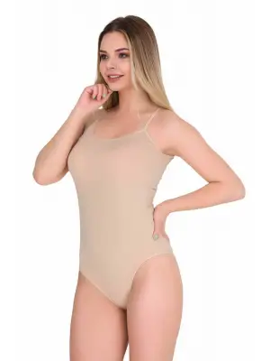 Omarı İp Askılı Çıtçıtlı Kancalı Kadın Body