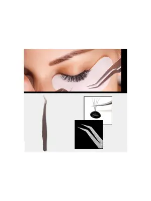 Omarı İpek Kirpik Şekillendirme Cımbızı