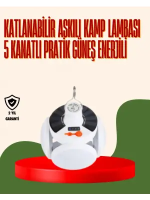 Ipx4 Suya Dayanıklı, Katlanabilir Led Kamp Lambası Ve Acil Durum Işığı