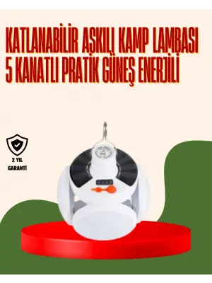 Ipx4 Suya Dayanıklı, Katlanabilir Led Kamp Lambası Ve Acil Durum Işığı