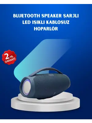 Ipx5 Su Geçirmez Taşınabilir Bluetooth Hoparlör Renkli Işıklı