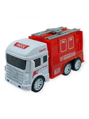İş Makinaları Serisi - Sürtmeli İtfaiye Aracı 12 cm  - Panzer
