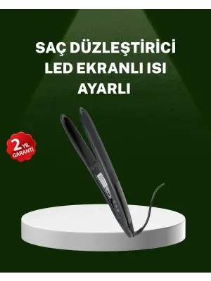 Isı Ayarlı 2025 Titanyum Kaplama Seramik Plakalı Saç Düzleştirici A Kalite Orijinal