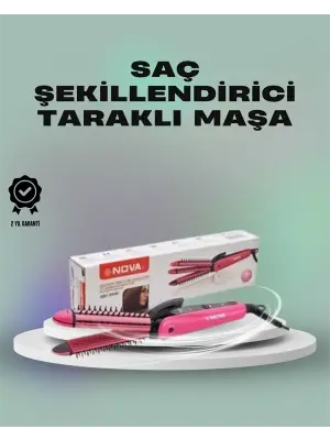 Isı Koruyucu Ve Sabitleyici Özellikli Profesyonel Saç Maşası