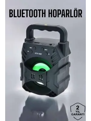 Işıklı Bluetooth Hoparlör Müzik Ve Renkli Işık Taşınabiilir