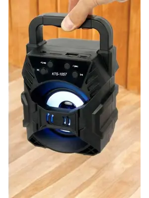 Işıklı Bluetooth Hoparlör Müzik Ve Renkli Işık Taşınabiilir