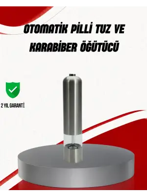 Işıklı Pilli Baharat Değirmeni Taze Ve Pratik Öğütme