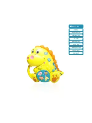 Omarı Işıklı ve Müzikli Dinozor Bebek Oyuncak