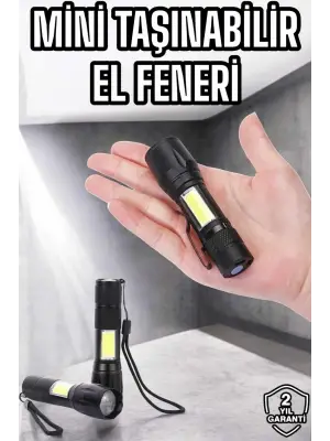 Işıldak El Feneri Kamp Lambası Mini Taşınabilir Acil Durum Lambası Fener Led Işık