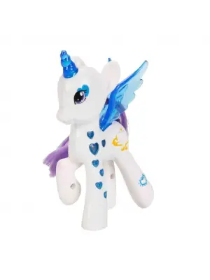 Işıltılı Pony Figür - Işıklı Figür - Mavi