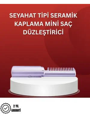 Isıtmalı Saç Düzleştirici Fırça – Kablosuz Ve Hafif Tasarım