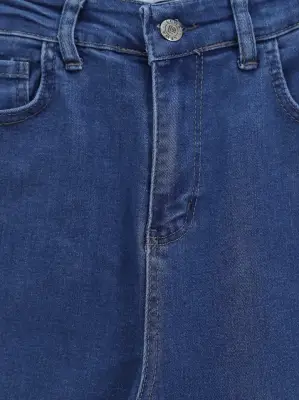 İspanyol Paça Yüksek Bel Kot Pantolon   -Laci