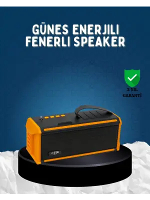 J-ıpox P520 Bluetooth Hoparlör 8w Güçlü Ses Solar Şarj Fm Radyo