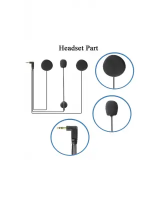 Jack Girişli 3.5mm İntercom Kulaklığı Bt31,bt22,bt35 Uyumlu Motorsiklet Kask Yedek Mikrofon