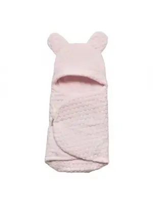 Kabartmalı Velboa Kundak  Pembe